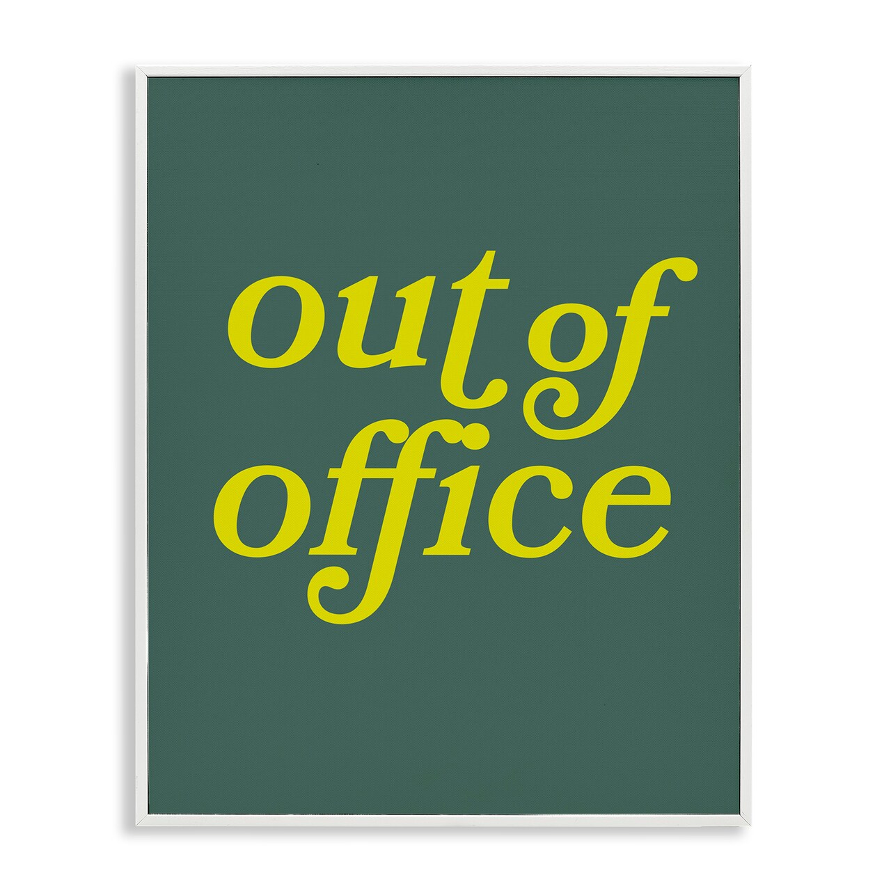 Stupell Industries Minimal Out Of Office Framed Giclee Design by Victoria Barnes